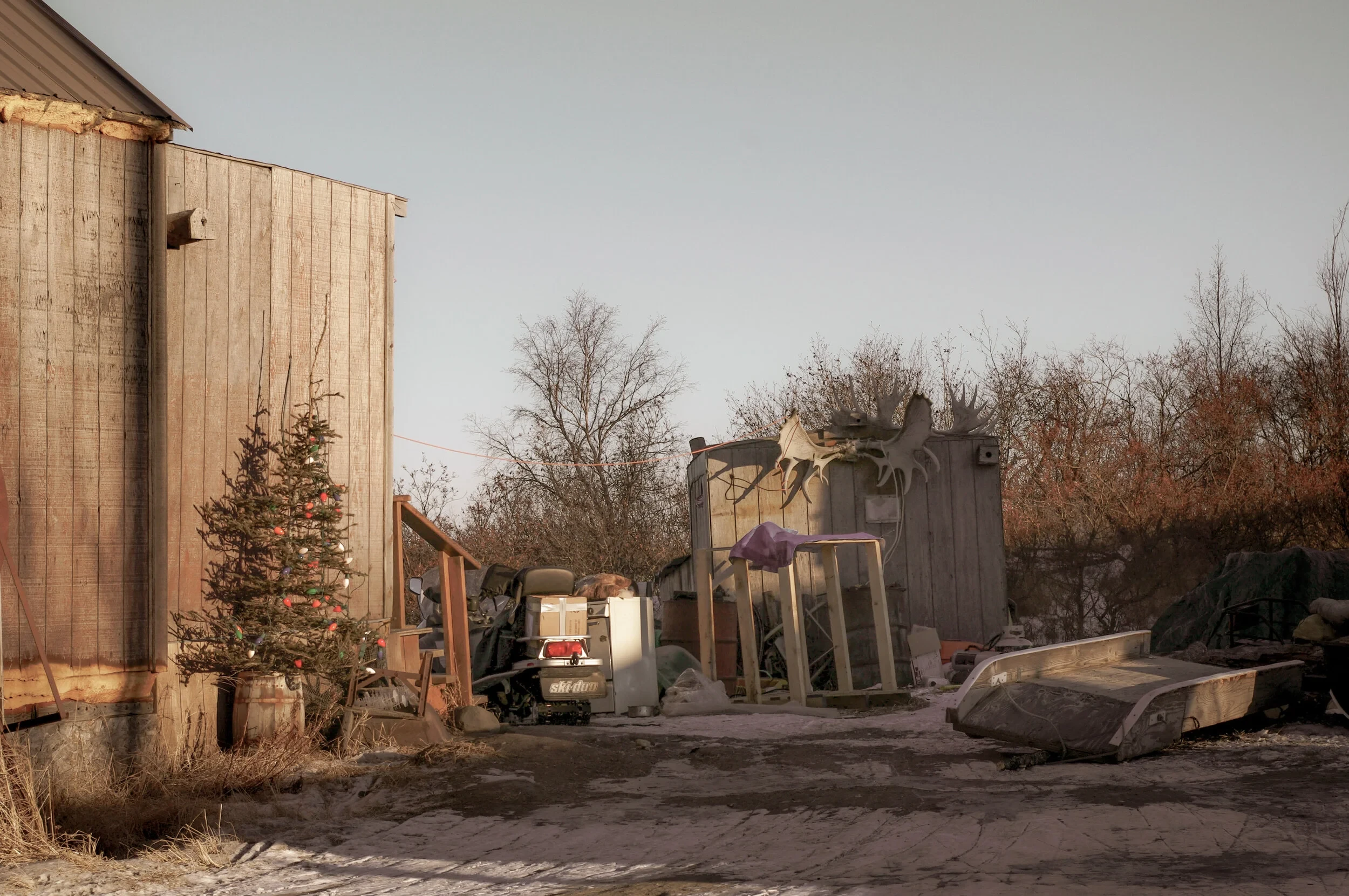 Scene of community life in Alaska.