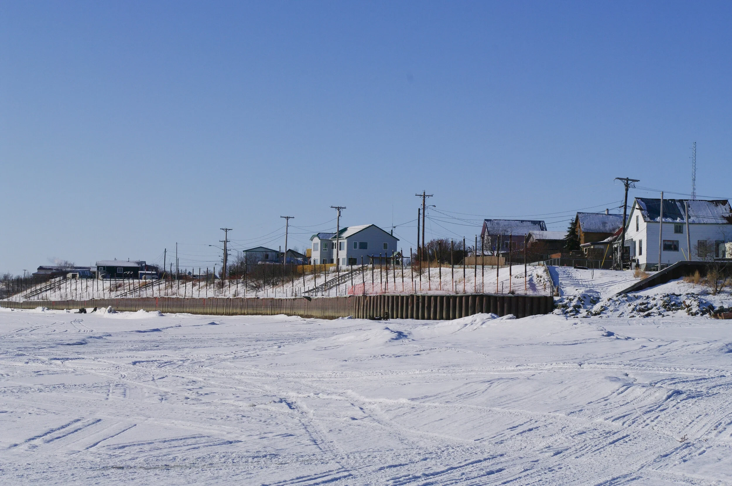 Scene of community life in Alaska.