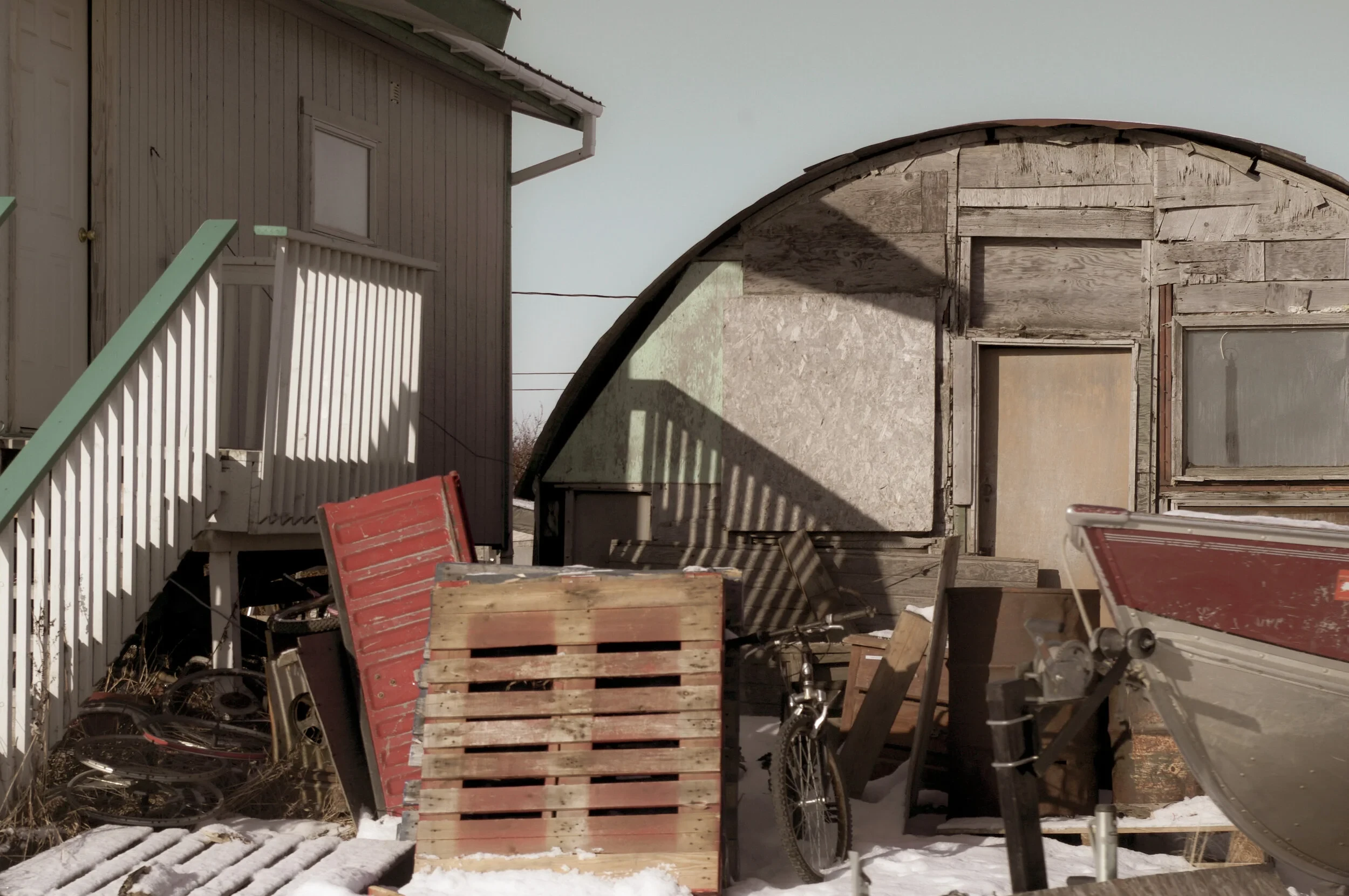 Scene of community life in Alaska.