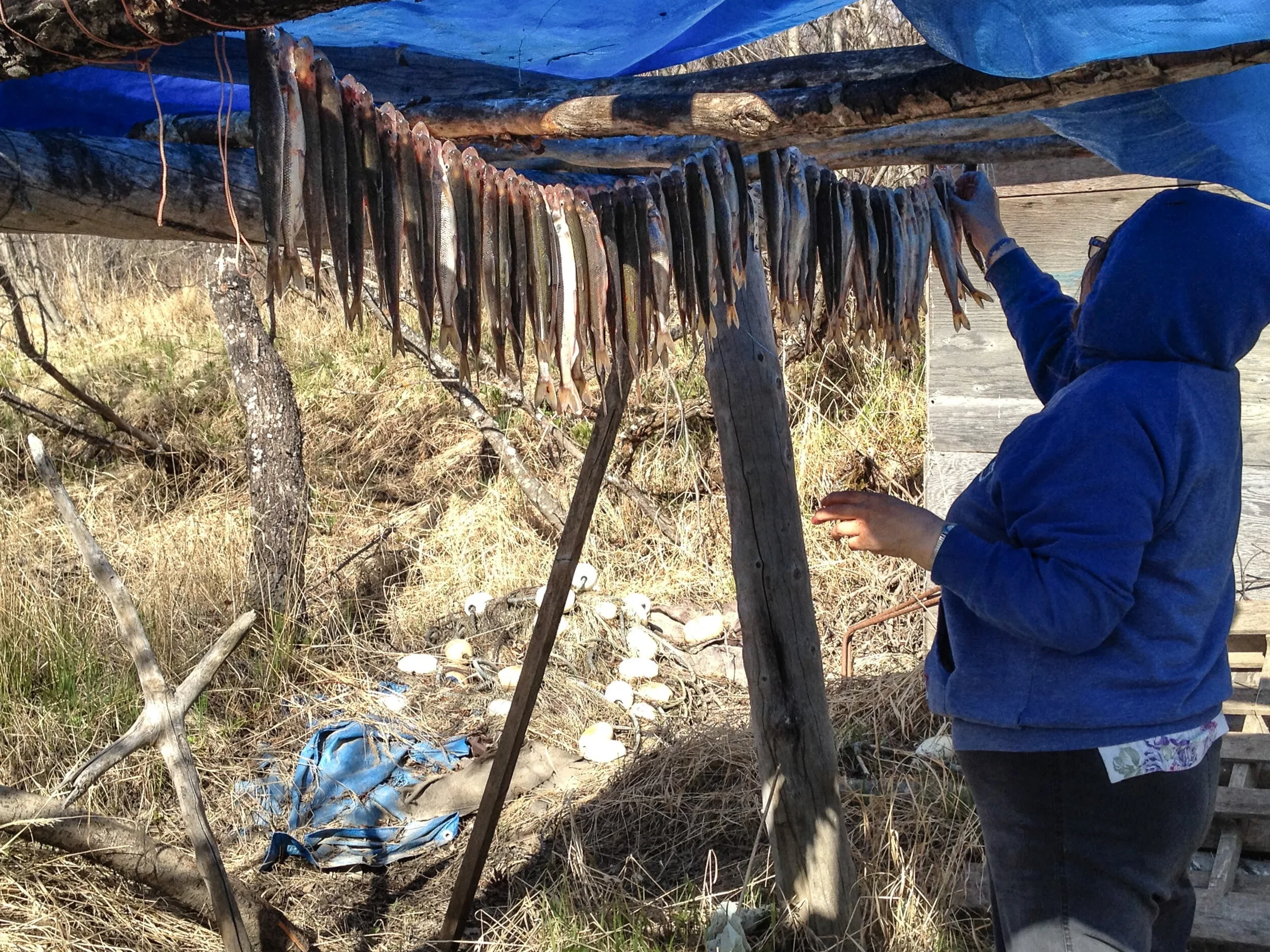 Scene of community life in Alaska.