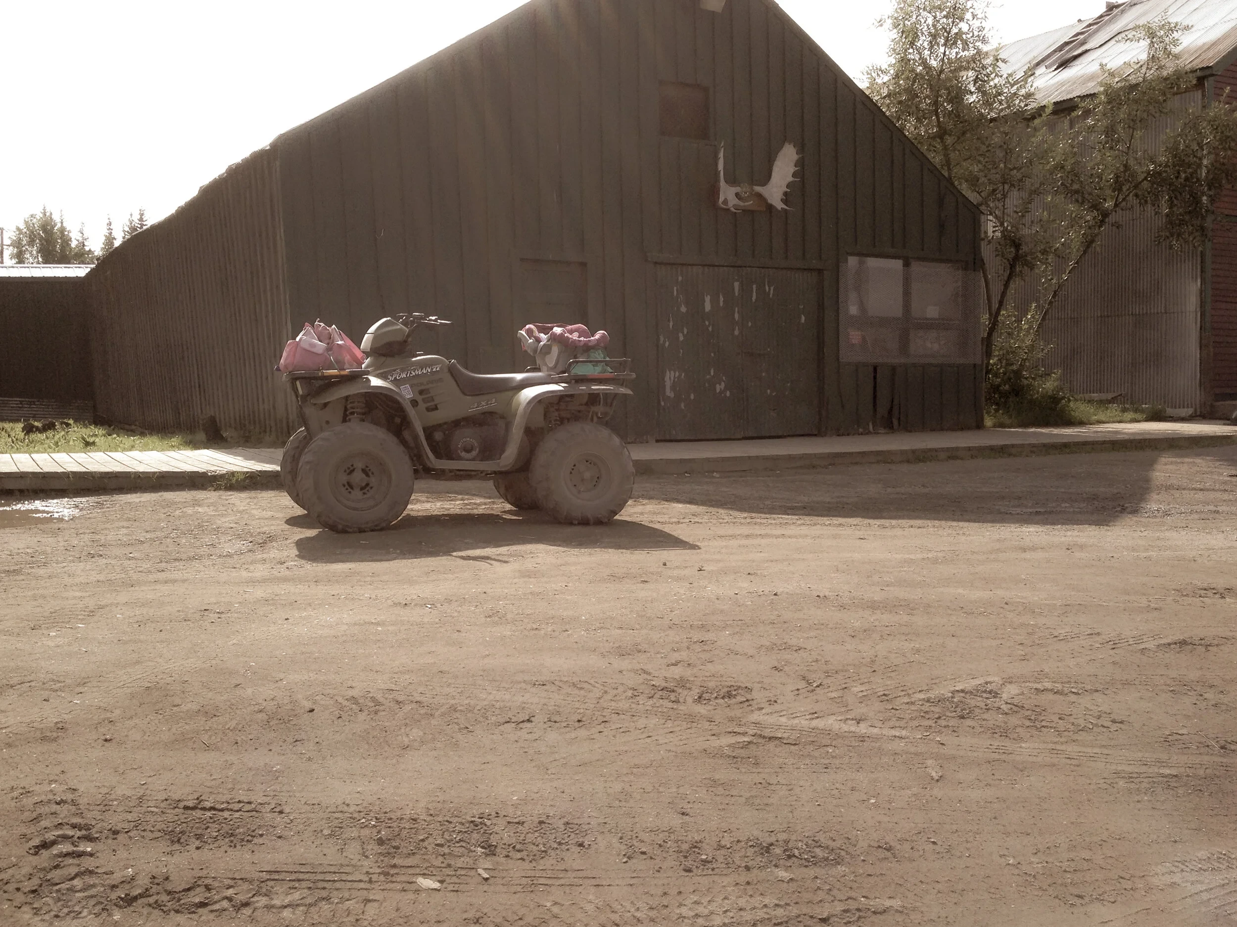 Scene of community life in Alaska.