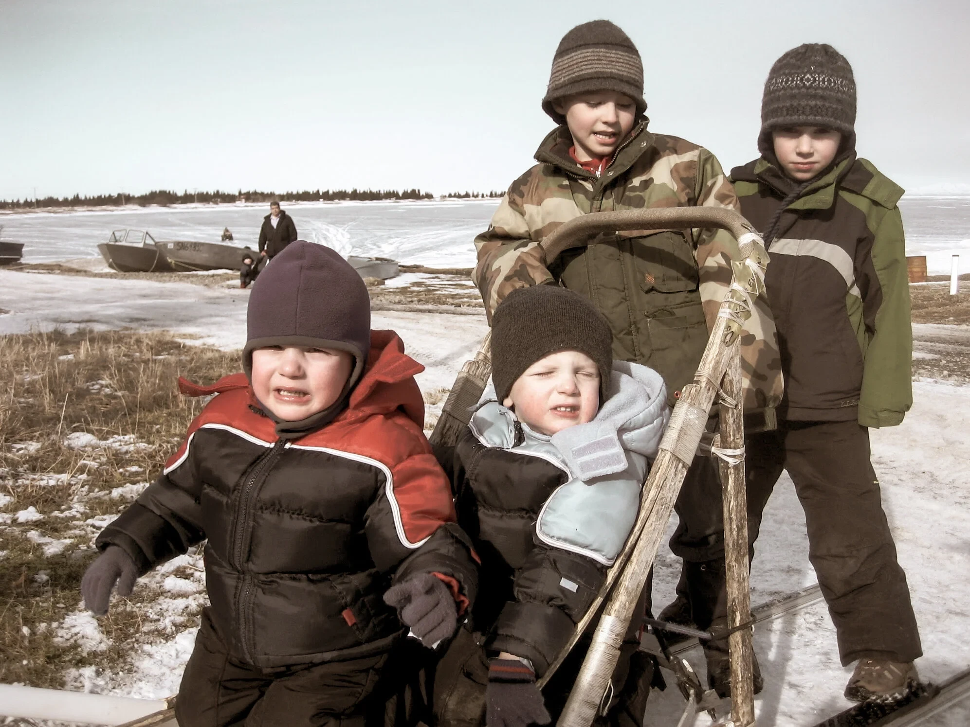 Scene of community life in Alaska.